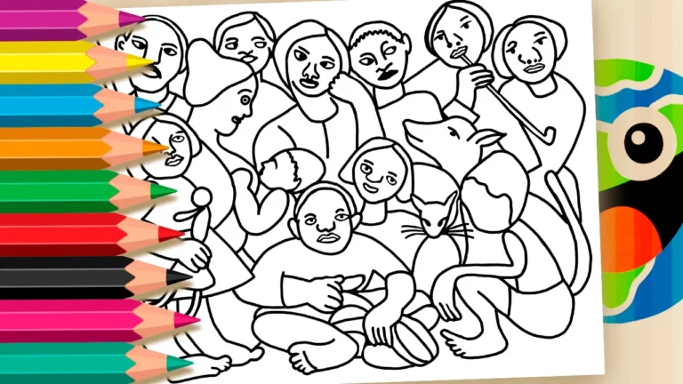 A Família de Tarsila do Amaral para Colorir