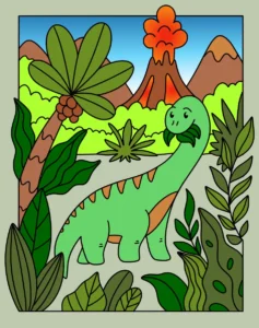 Dinossauro e a Erupção