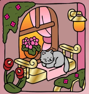 Gatinho na Janela