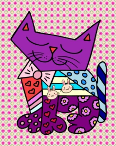 gatita colorida