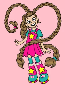 Menina de Tranças