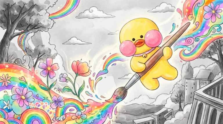 Paper Duck para Colorir: Looks para Recortar e Vestir