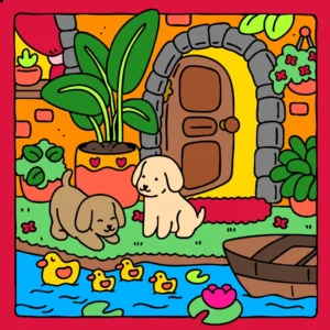 Cachorrinhos e Patinhos