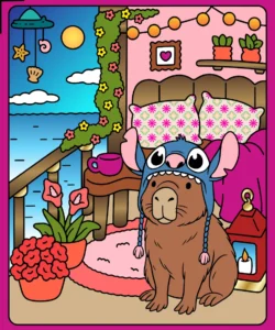 Capivara na Casa de Praia