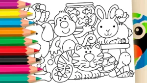 Amigos Bichos para Colorir Online