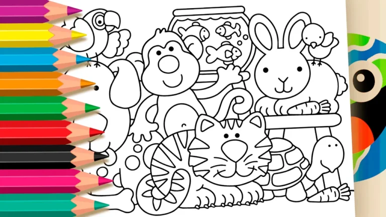 Amigos Bichos para Colorir Online