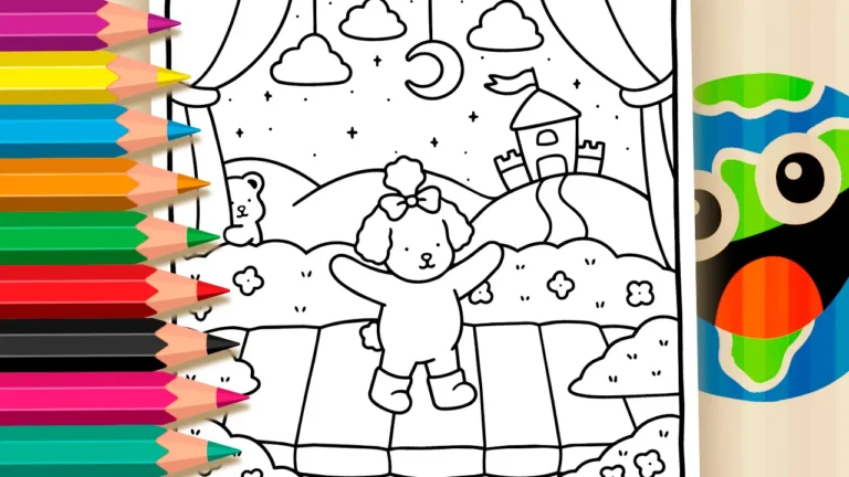 Cachorrinha no Teatro para Colorir Online