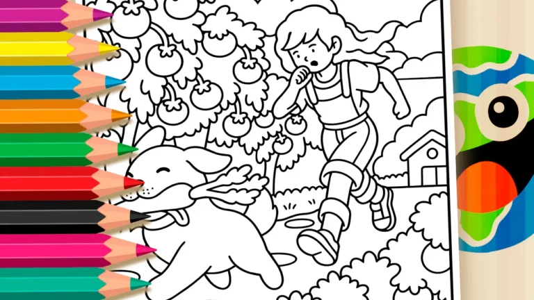 Cachorrinho da Cenoura para Colorir Online