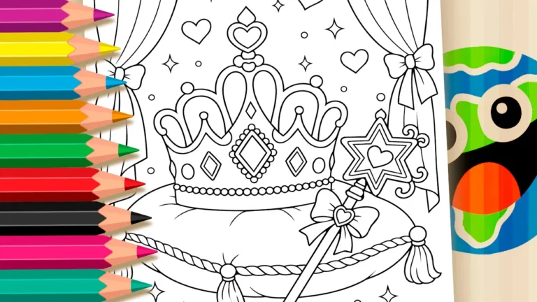 Coroa de Princesa para Colorir Online