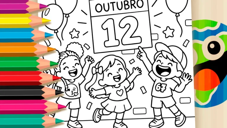 Dia das Crianças para Colorir Online