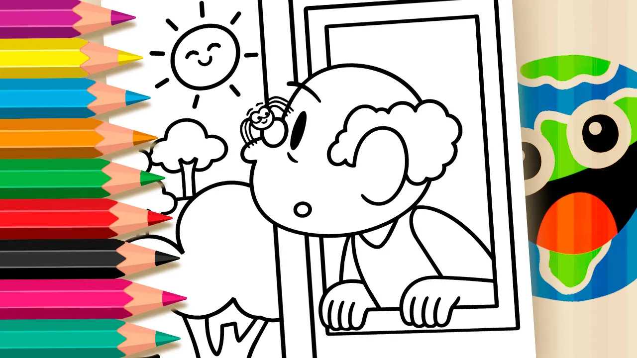 A Dona Aranha para Colorir - Desenho para imprimir e colorir