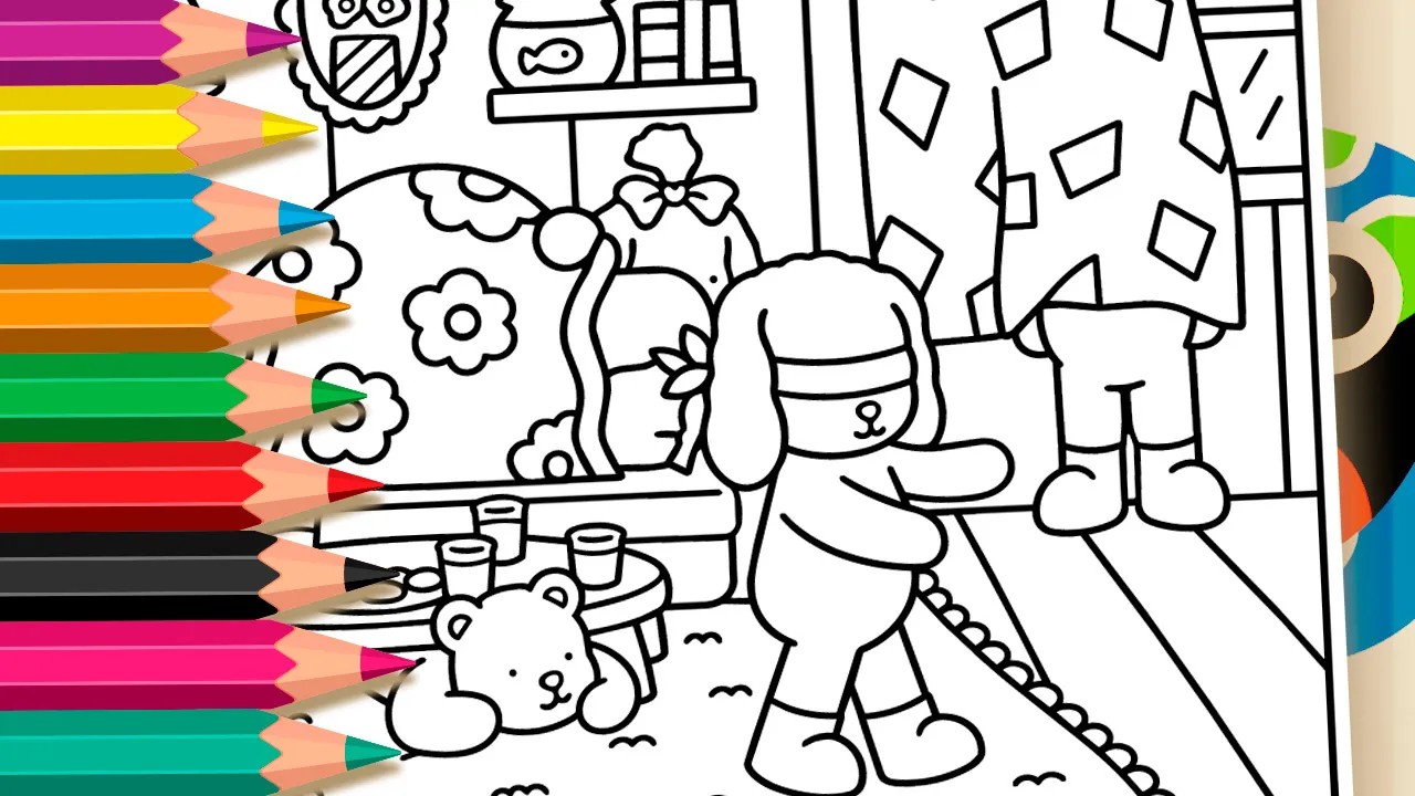 Esconde-Esconde Estilo Bobbie Goods - Desenho para imprimir e colorir