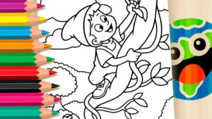 João e o Pé de Feijão para Colorir Online