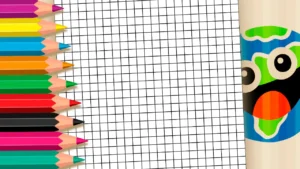 Grade Pixel Art para Colorir Online