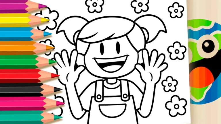 Mariana Contando para Colorir Online