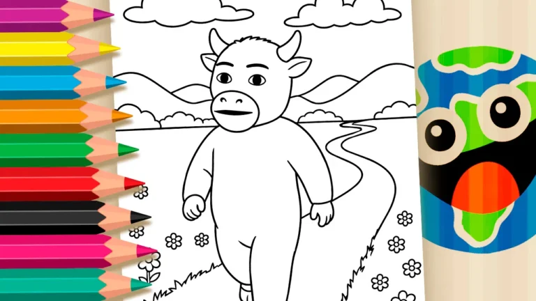 Niu Lai na Estrada da Coragem para Colorir