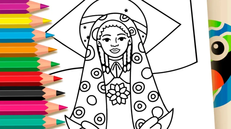 Nossa Senhora Aparecida para Colorir Online