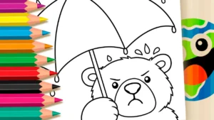 Ursinho Mal-Humorado para Colorir Online
