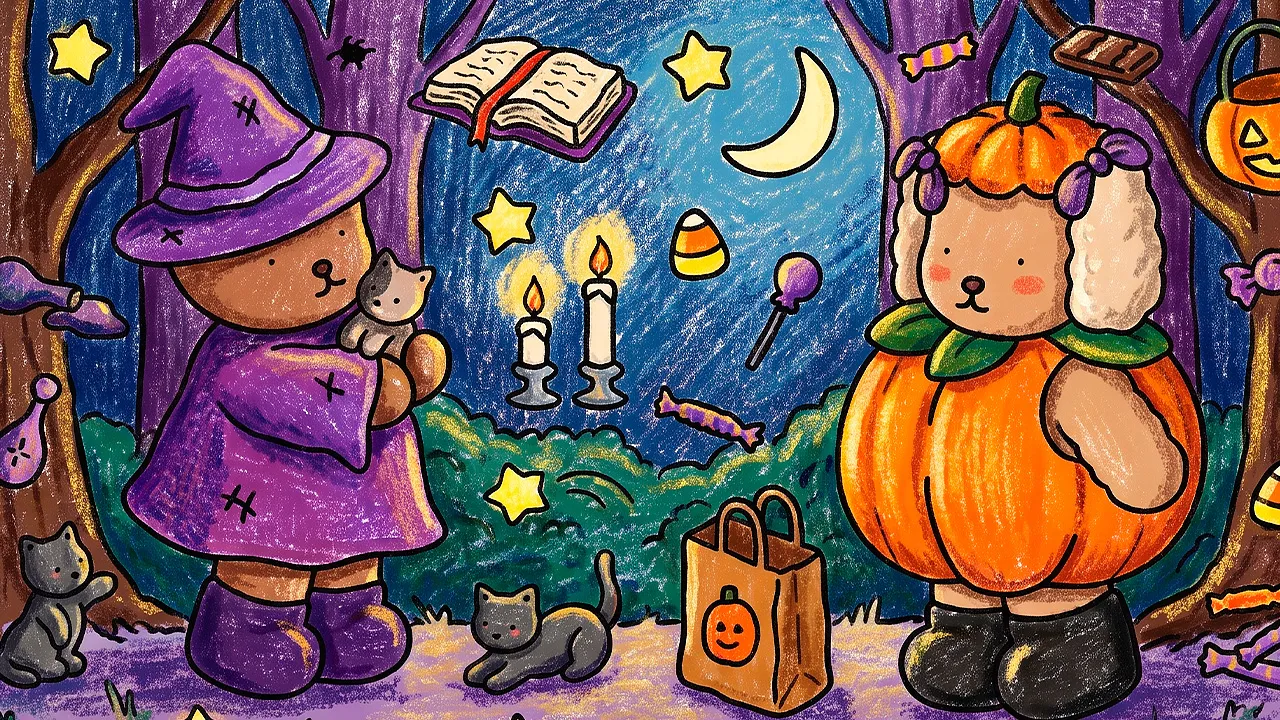 Bichinhos fofos na festa mais assustadora do ano! Viva o Halloween!