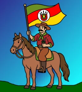 Gaúcho com Seu Cavalo