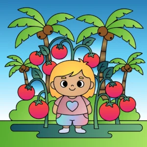 Menina e os Tomatinhos