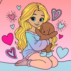 Menina e seu Cachorrinho