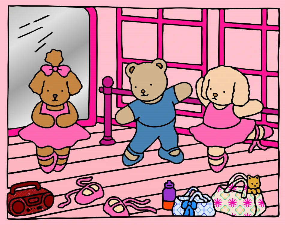 Aula de ballet – Desenho Colorido Online para Pintar e Imprimir | Jogo de Colorir grátis no Mundo dos Jogos