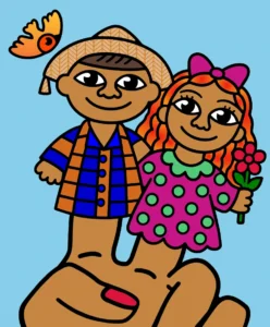 Casal caipira