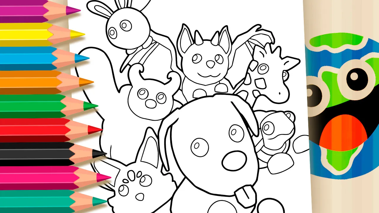 Adopt Me! - Desenho para imprimir e colorir