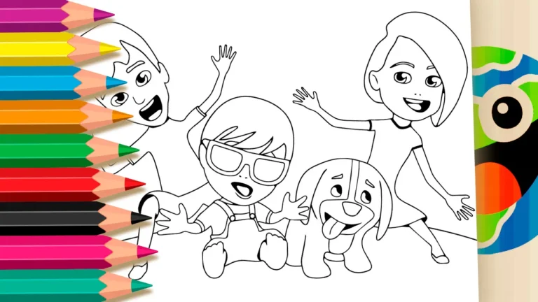 Bento e Totó para Colorir Online
