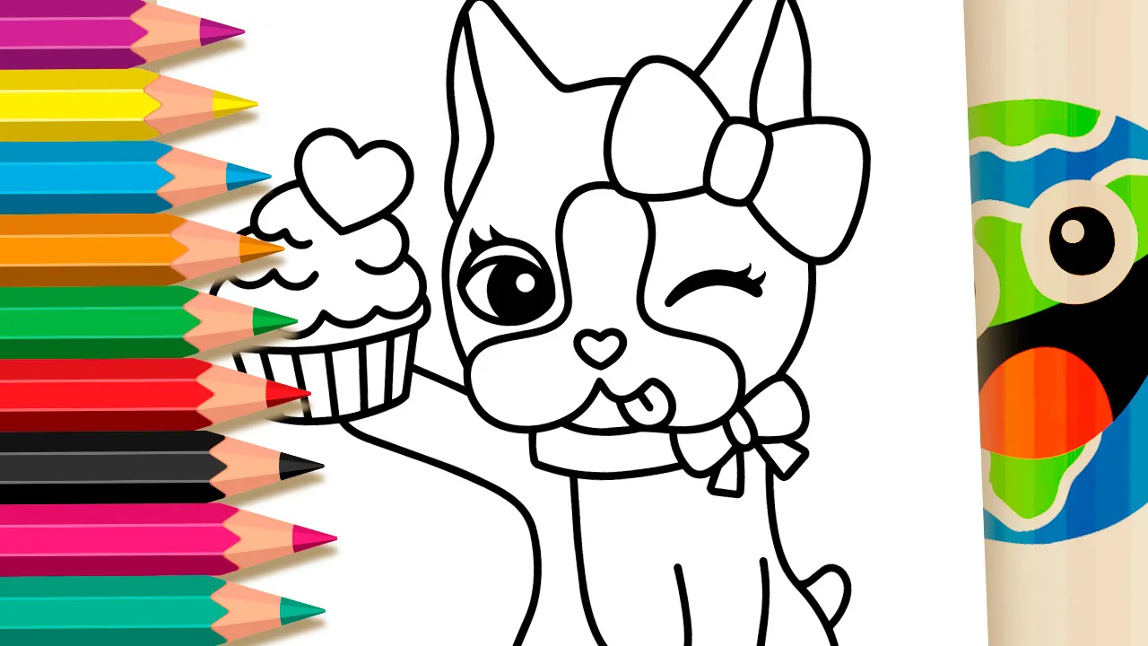 Rebecca Bonbon com Cupcake - Desenho para imprimir e colorir
