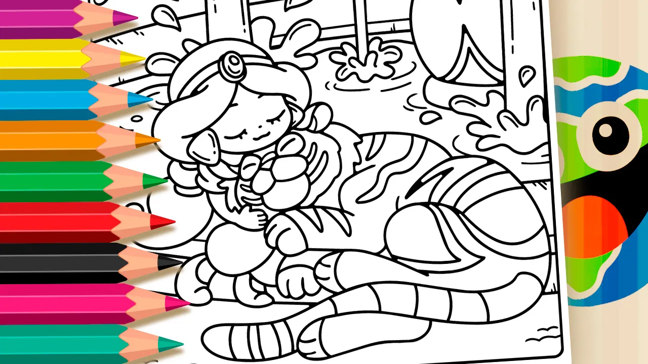 Jasmine e Rajah - Desenho para imprimir e colorir