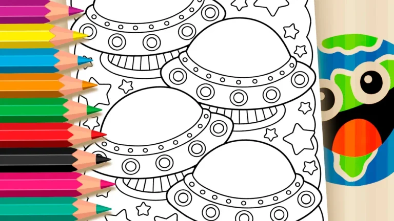 Frota Espacial para Colorir Online