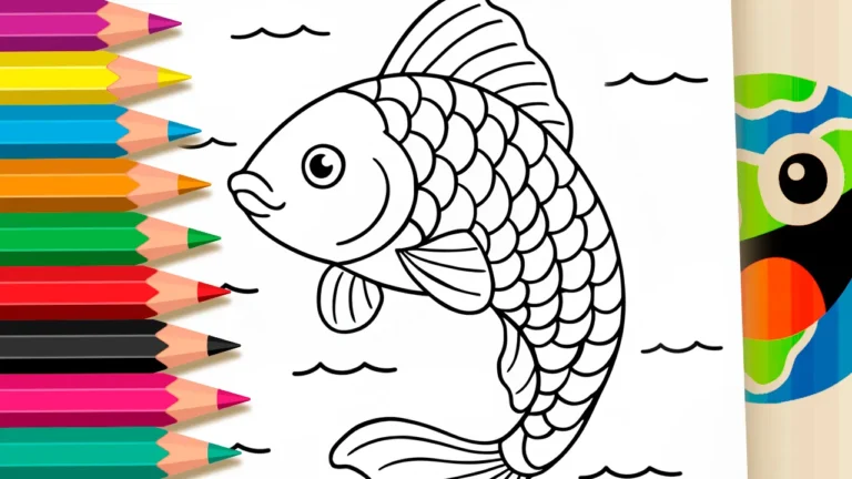 Lambari Saltando para Colorir Online