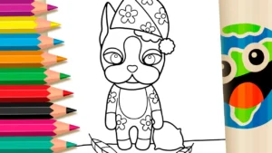Rebecca Bonbon de Pijama para Colorir Online