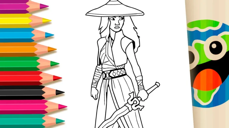 Raya para Colorir Online: Espada Kris em Destaque