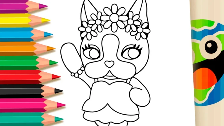 Rebecca Bonbon com Coroa de Flores para Colorir Online