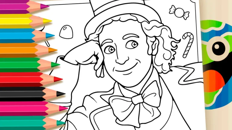 Willy Wonka para Colorir Online