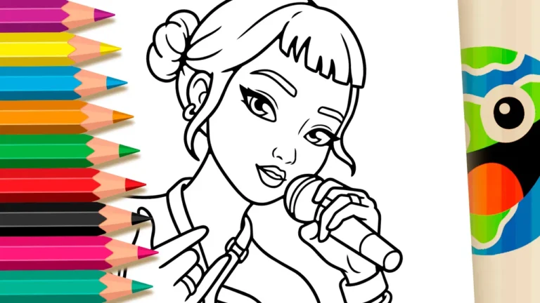 Zoey de Guerreiras do Kpop para Colorir Online