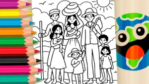 Retirantes de Portinari para Colorir Online