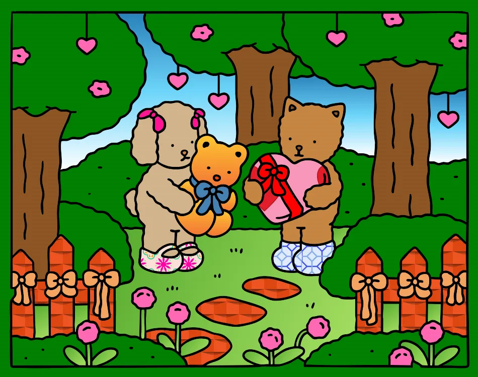 Dia dos namorados – Desenho Colorido Online para Pintar e Imprimir | Jogo de Colorir grátis no Mundo dos Jogos