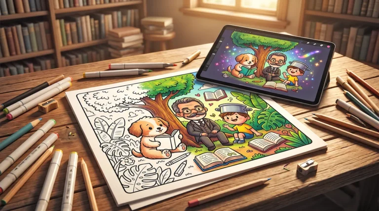 Dia do Livro: 26 Desenhos de Obras para Colorir + Caça-Palavras