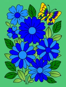 Flores Azuis