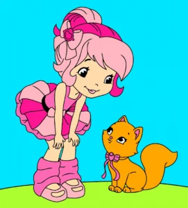garotinha com gatinha
