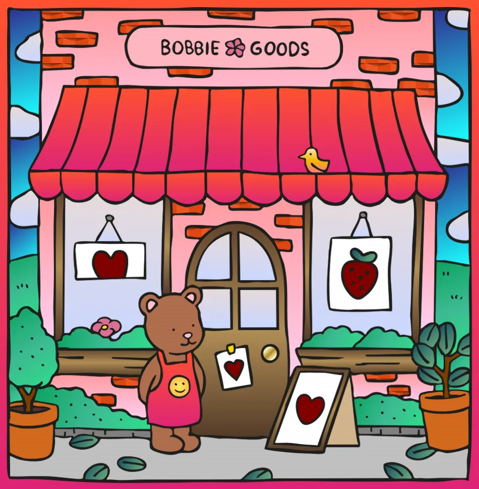 Loja de Morangos – Desenho Colorido Online para Pintar e Imprimir | Jogo de Colorir grátis no Mundo dos Jogos