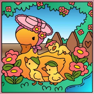 Mamãe Pata e Filhinhos