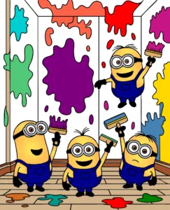 Minnions: Pintando