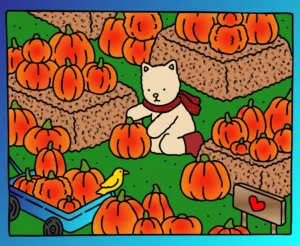 plantação de abóbora