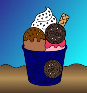 Sorvete de Oreo
