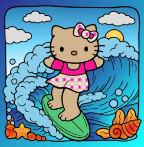 Surfista Hello Kity